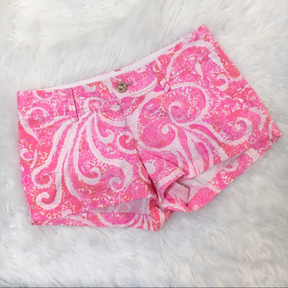 Lilly Pulitzer The Walsh Shorts Pink Pout Size 0‎